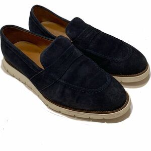 12 / armin oehler Men's Navy Suede Loafers